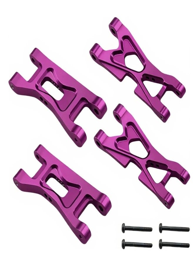 FSDKEDUF Aluminum Front & Rear Suspension Arms Set fo Losi Micro-B & Micro-T - Durable CNC Upgrade Parts RC Car Accessories for Performance & Replacement (purple) - Image 1